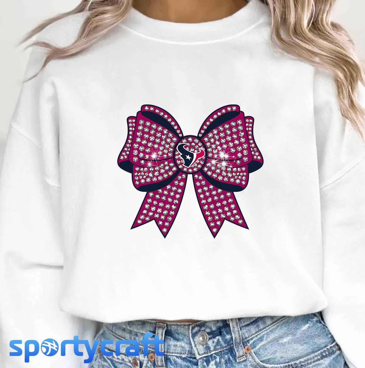 Rhinestone Bow NFL Team Bundle PNG, NFL Football PNG, nfl logo png