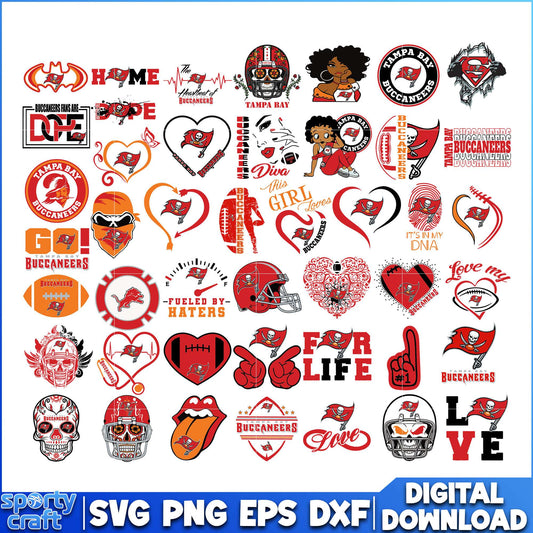 Tampa Bay Buccaneers Bundle svg, Buccaneers svg, nfl season svg