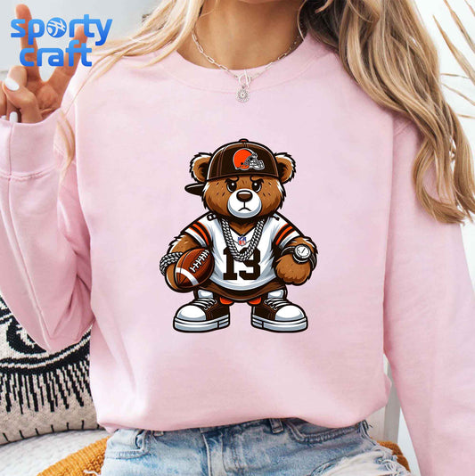 Teddy Bear NFL Football Bundle PNG, NFL Teams PNG, nfl logo png