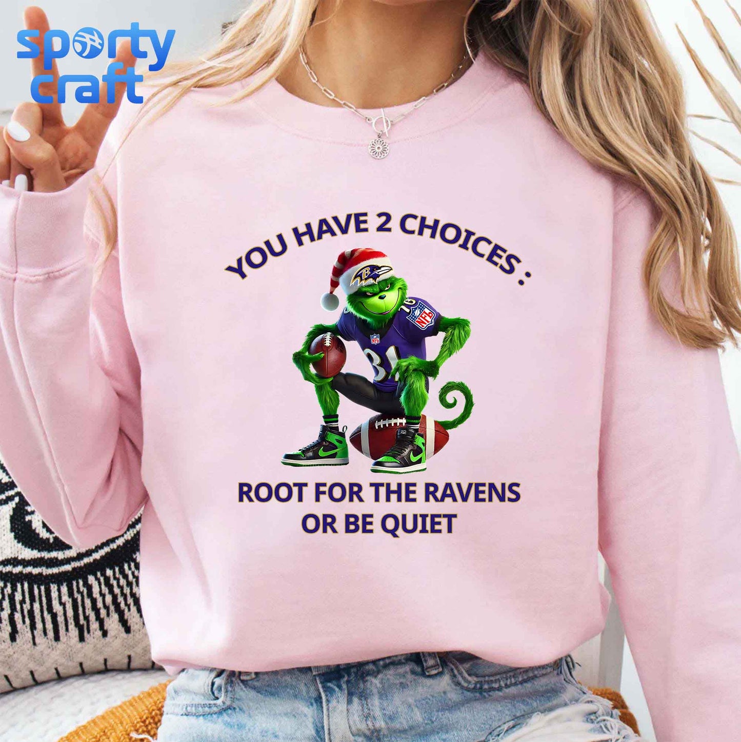 You Have 2 Choices Grinch NFL Bundle PNG, NFL Teams PNG, super bowl png