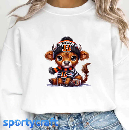Cute Highland Cow NFL Teams Bundle PNG, NFL Football PNG, nfl team png