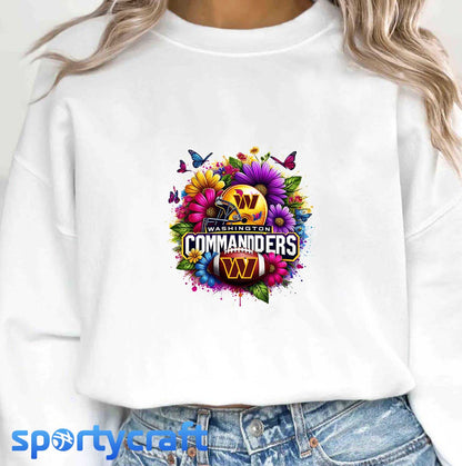 Floral NFL Football Logos Bundle PNG, 32 Team Designs PNG, nfl team png