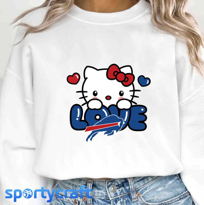 Hello Kitty Bills SVG Bundle, Buffalo Bills SVG, nfl 2025 svg