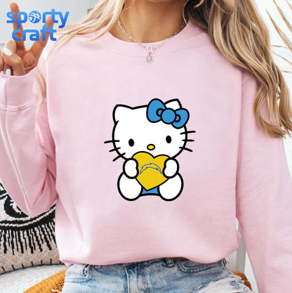 Hello Kitty Chargers SVG Bundle, Los Angeles Chargers SVG, nfl teams svg