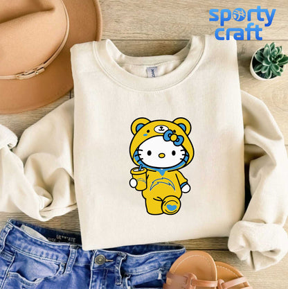 Hello Kitty Chargers SVG Bundle, Los Angeles Chargers SVG, nfl teams svg