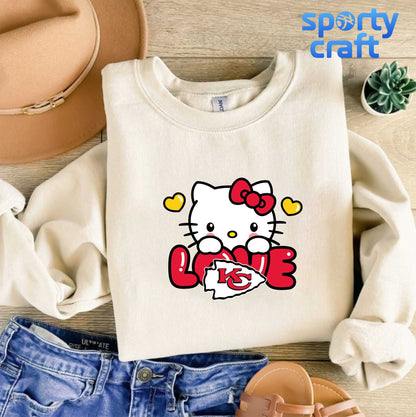 Hello Kitty Chiefs SVG Bundle, Kansas City Chiefs SVG, nfl svg