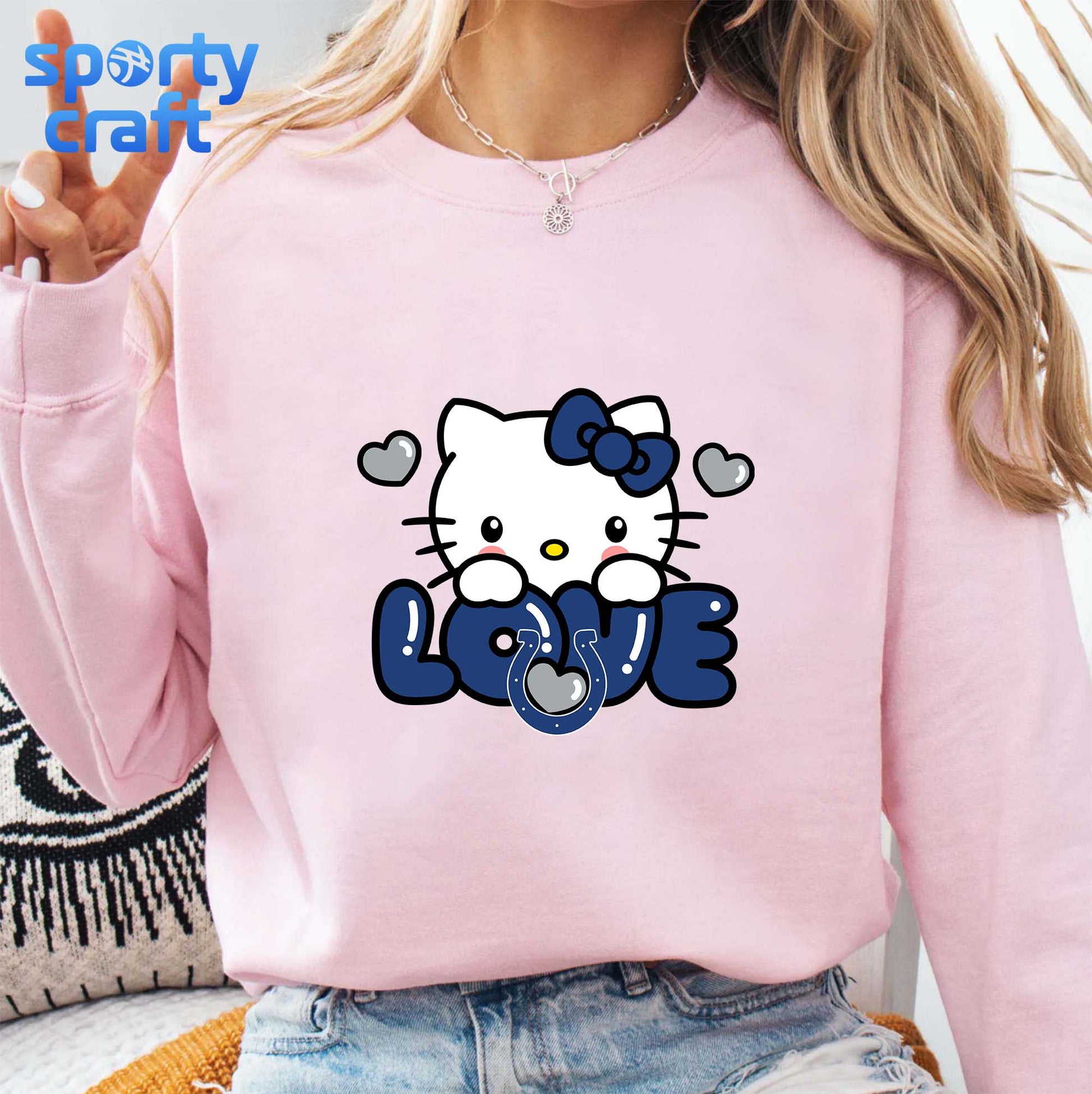 Hello Kitty Colts SVG Bundle, Indianapolis Colts SVG, nfl 2025 svg