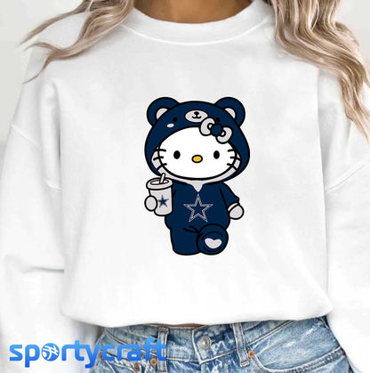 Hello Kitty Cowboys SVG Bundle, Dallas Cowboys SVG,  nfl 2025 svg