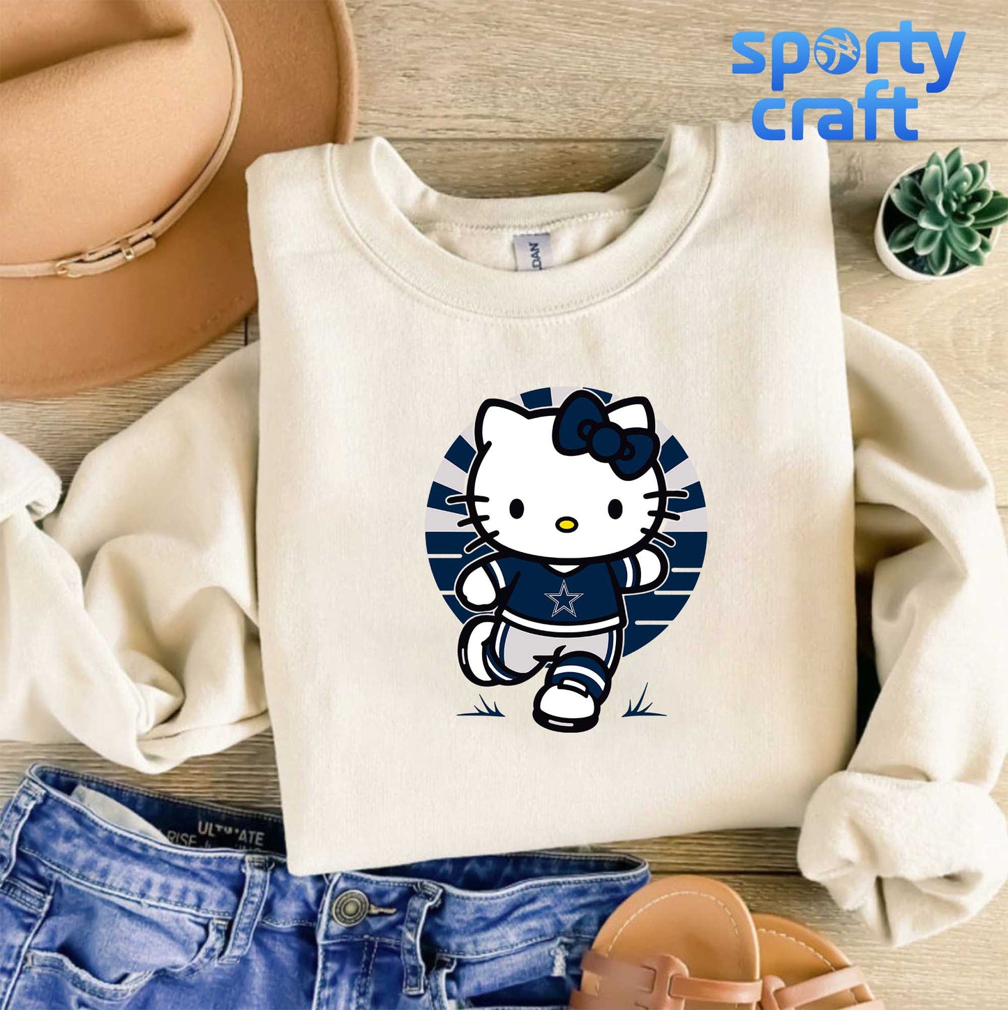 Hello Kitty Cowboys SVG Bundle, Dallas Cowboys SVG,  nfl 2025 svg