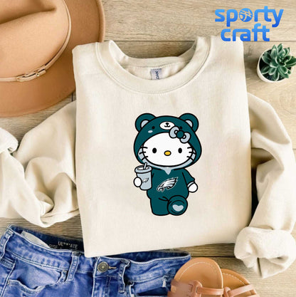 Hello Kitty Eagles svg Bundle, Philadelphia Eagles svg, nfl 2025 svg