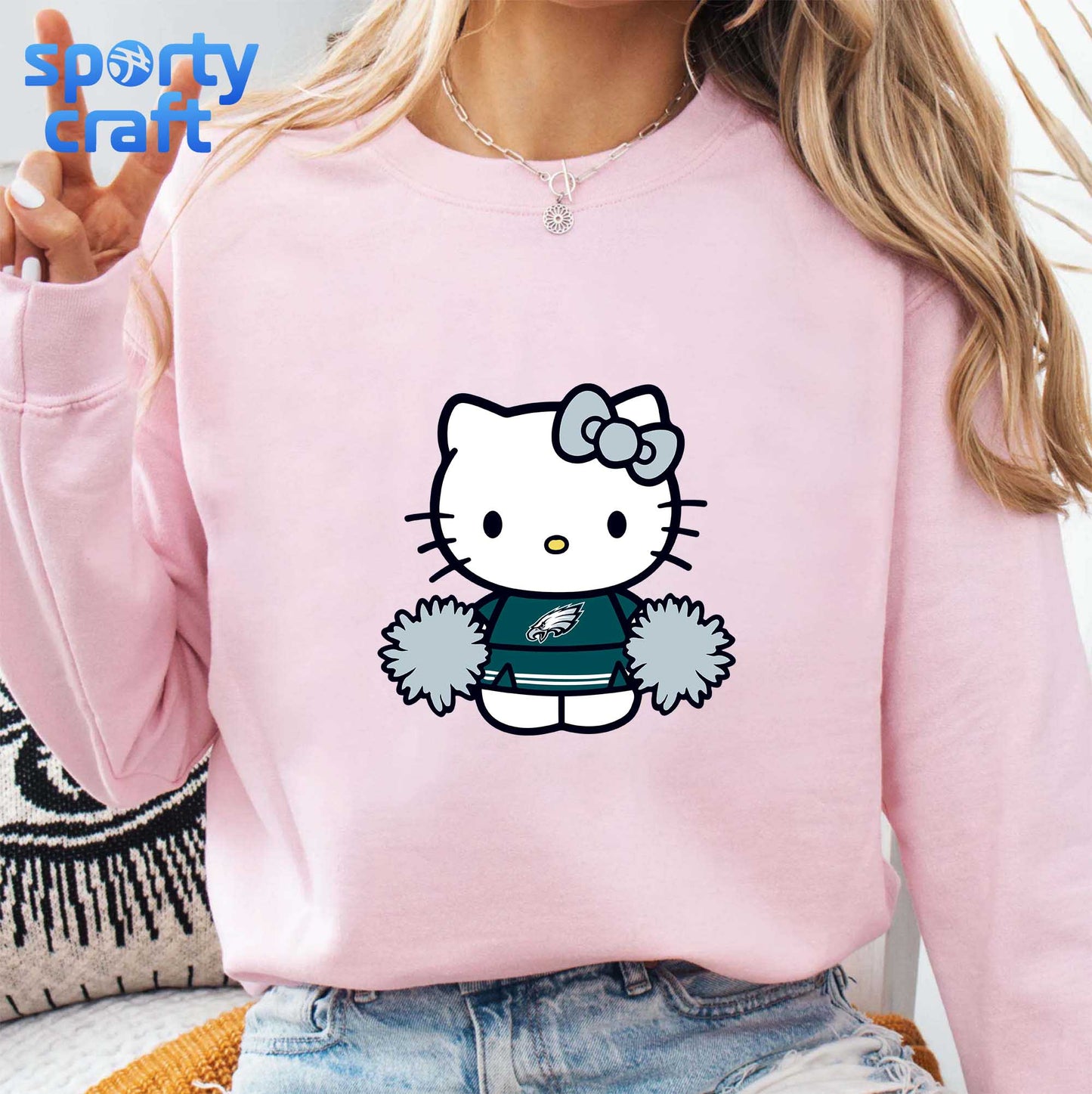 Hello Kitty Eagles svg Bundle, Philadelphia Eagles svg, nfl 2025 svg
