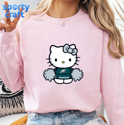 Hello Kitty Eagles svg Bundle, Philadelphia Eagles svg, nfl 2025 svg
