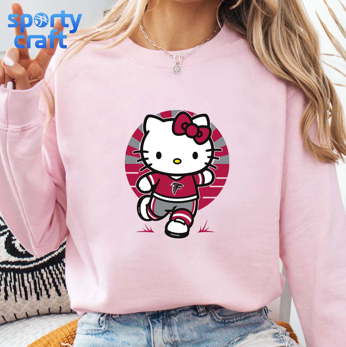 Hello Kitty Falcons SVG Bundle, Atlanta Falcons SVG, super bowl svg