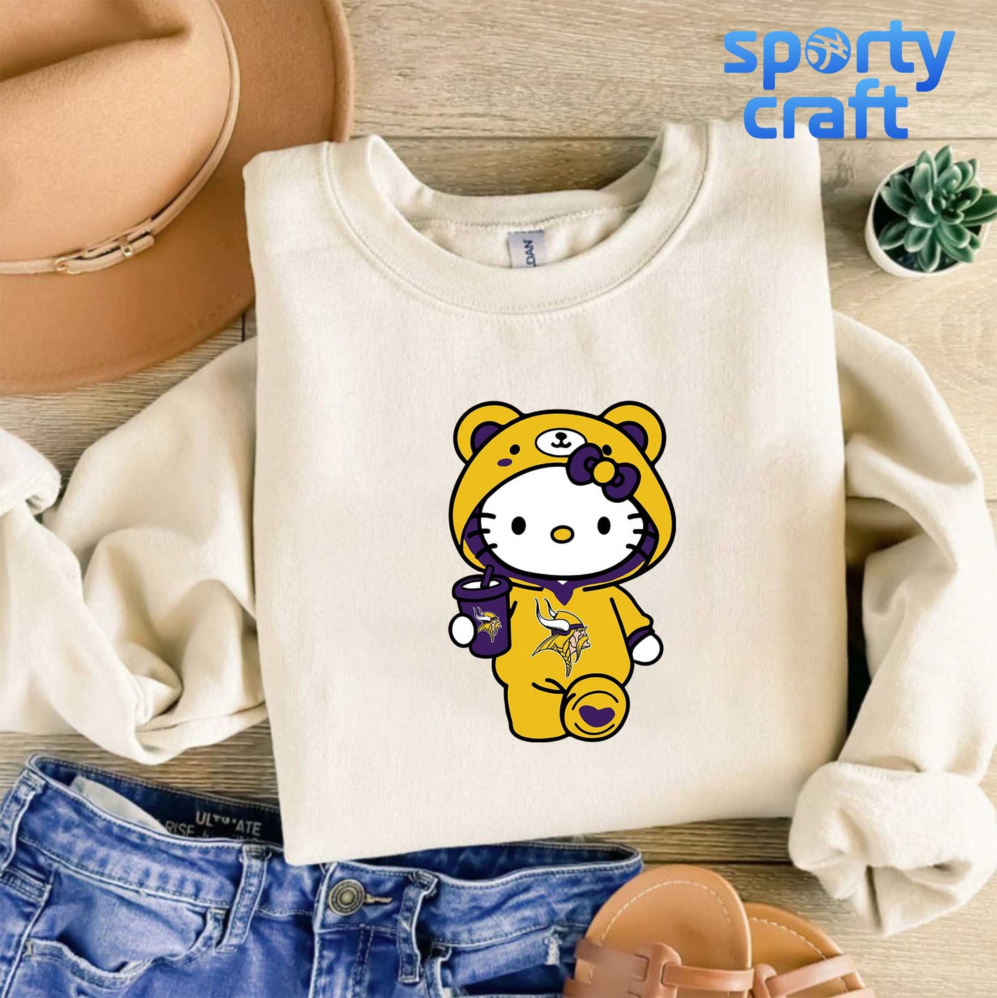 Hello Kitty Vikings SVG Bundle, Minnesota Vikings SVG, nfl 2025 svg