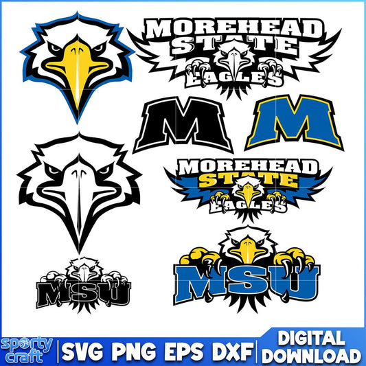 Morehead State Eagles SVG Bundle, ncaa rankings svg, ncaa games svg