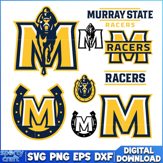 Murray State Racers SVG Bundle, ncaa rankings svg, ncaa games svg