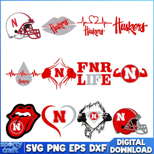 Nebraska Huskers SVG Bundle Designs