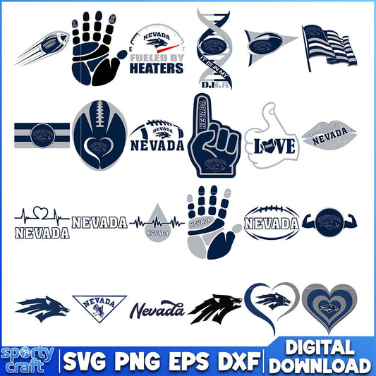 Nevada Wolfpack SVG Bundle, ncaa tournament svg, ncaa scores svg