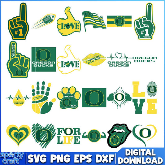 Oregon Ducks SVG Bundle Design, ncaa playoff svg, ncaa team svg